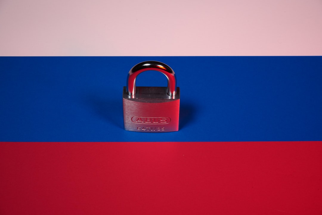 Illustration showing russian hackers concept