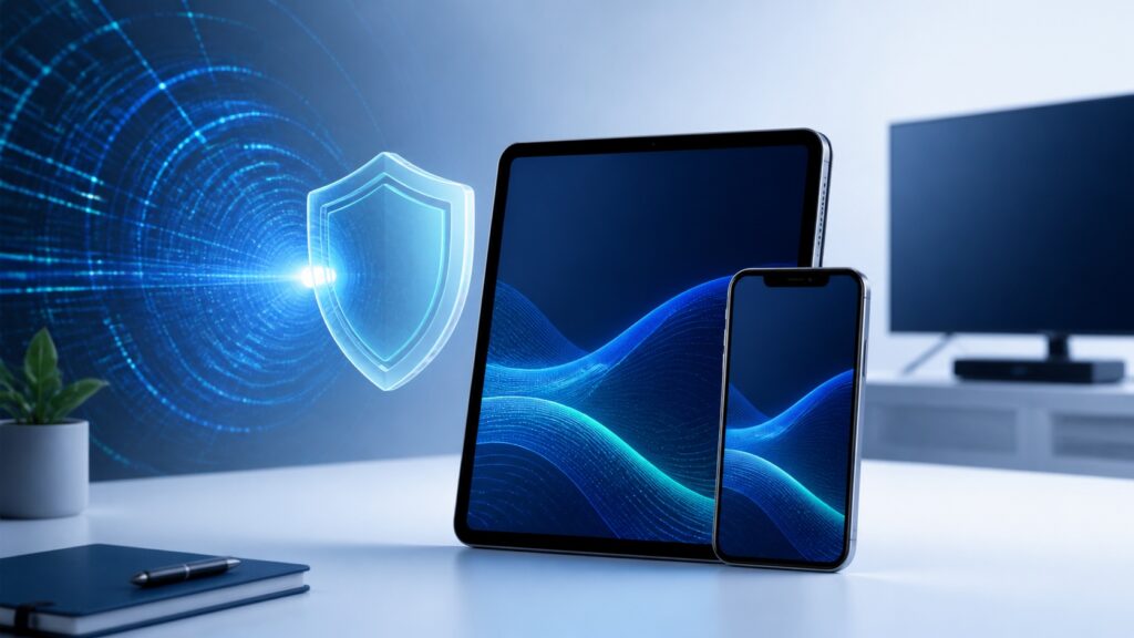 Best VPN for iPhone comparison shown across protected Apple devices