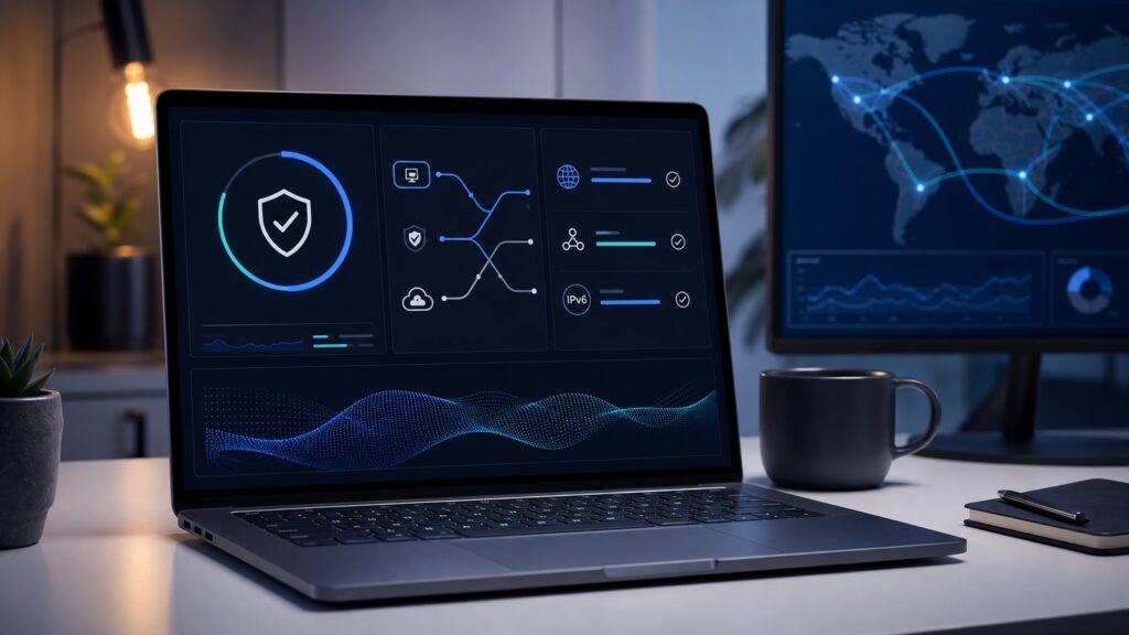 Best VPN for Windows guide showing kill switch split tunneling and DNS leak controls